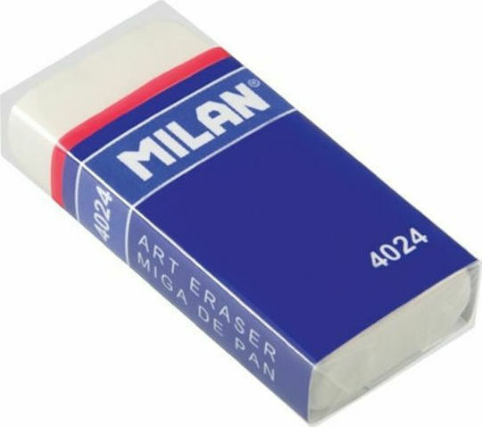 Milan Eraser for Pencil and Pen 4024 1pcs White