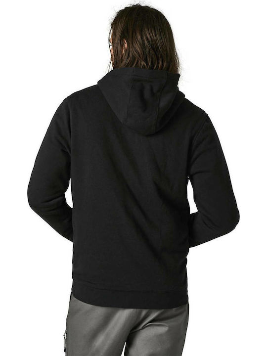 Fox Baseline Sasquatch Men's Sweatshirt Jacket with Hood and Pockets Black