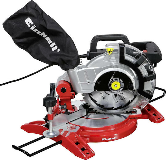 Einhell TC-MS 2112 Miter Saw Electric with Power 1400W, Cutting Disc Diameter 210mm & Cutting Speed 5000rpm