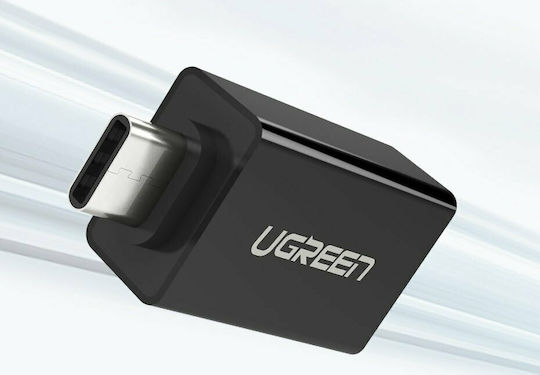 Ugreen Μετατροπέας USB-C male σε USB-A female Λευκό 1τμχ 30155