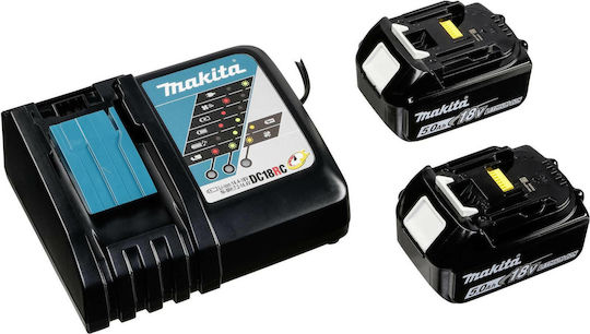 Makita DHP485RTJ Κρουστικό Δραπανοκατσάβιδο Μπαταρίας Brushless 18V 2x5Ah