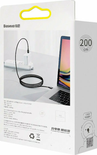 Baseus Superior USB 2.0 Cable USB-C Male - USB-C 100W PD Black 2m CATYS-C01