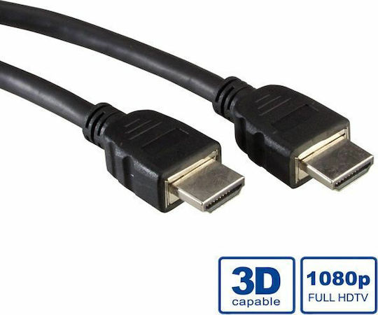 Value HDMI 1.4 High Speed 1080p 120Hz Cable HDMI male - HDMI male 10m Μαύρο