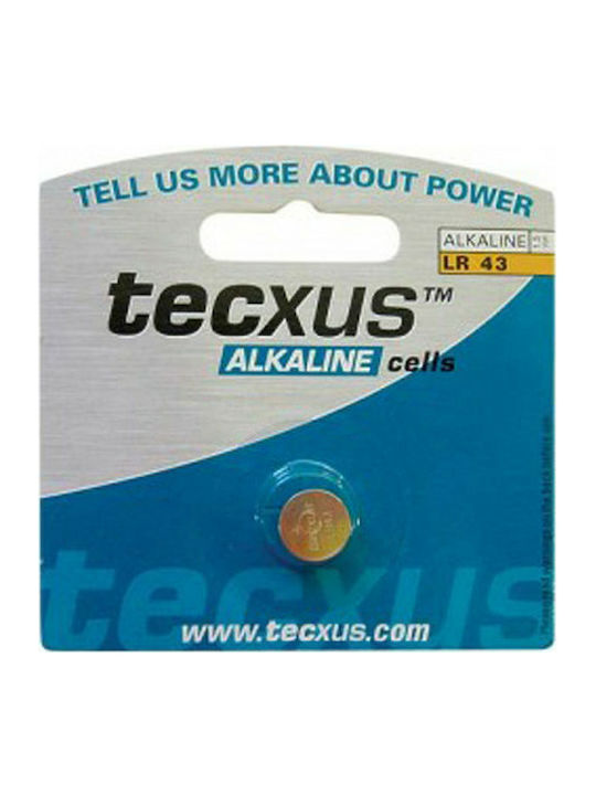 Tecxus Batterie Alkalisch für Uhren LR43 1.5V 1Stück