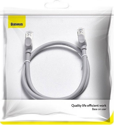 Baseus U/UTP Kat.6 Ethernet Netzwerkkabel 0,5m Grau