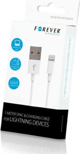 Forever USB-A zu Lightning Kabel Weiß 3m (T_0014274)