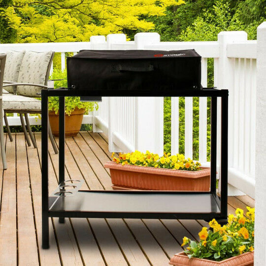 Somagic Grillabdeckung Schwarz Kompatibel mit Plancha 67 mit UV-Schutz 67cmx47cmx47cm