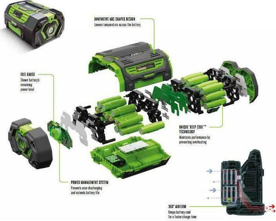 Ego Power Plus Μπαταρία Εργαλείου Λιθίου 56V με Χωρητικότητα 6Ah
