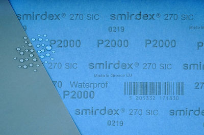 Smirdex 270 Normales Schleifblatt K800 230x280mm Set 1Stück Wasserdicht
