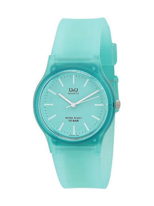 Q&Q Kids Analog Watch with Rubber/Plastic Strap Green