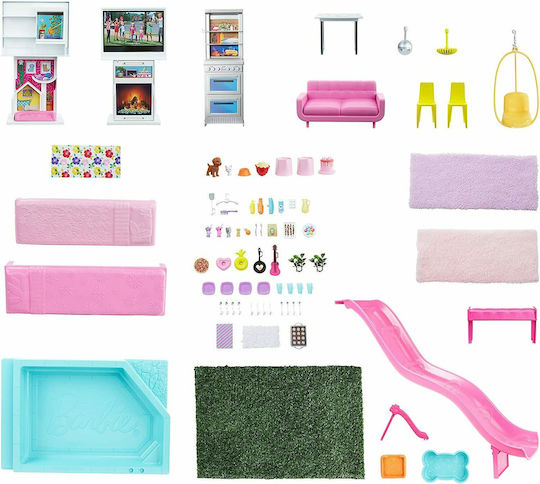 Barbie Dreamhouse New Πλαστικό Κουκλόσπιτο 109εκ.