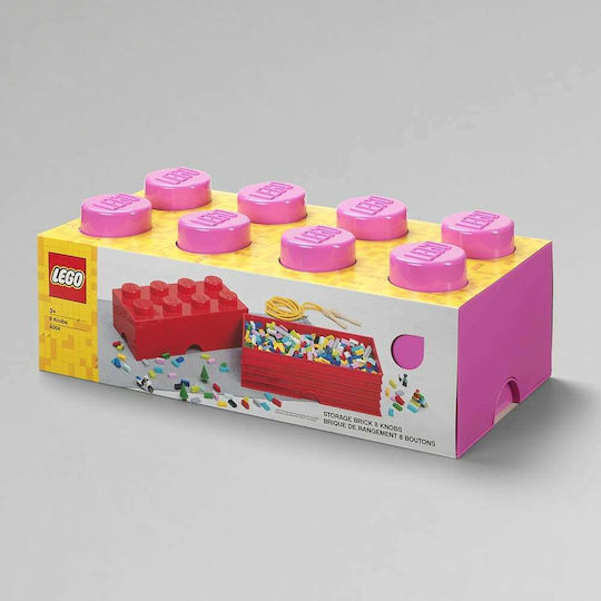 LEGO Παιδικό Κουτί Αποθήκευσης από Πλαστικό 8-Stud Μωβ 50x25x17cm