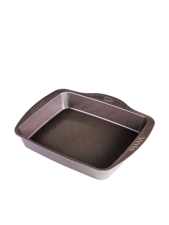 Pyrex Asimetria Tăvi de copt Rectangular Aluminiu cu Strat Antiaderent 40x31cm