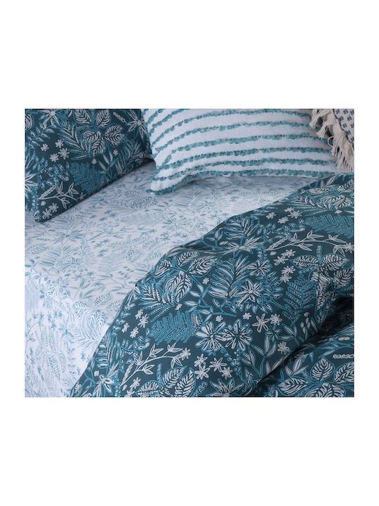 Nef-Nef Homeware Elvira Set Super Double Bed Sheets 240x270cm Blue