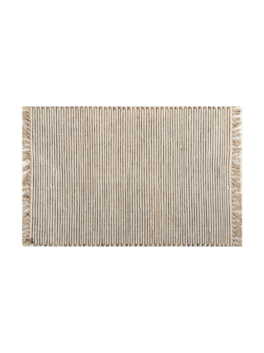 Tzikas Carpets 30160-010 Teppich Außenbereich Rechteckig mit Fransen Beige