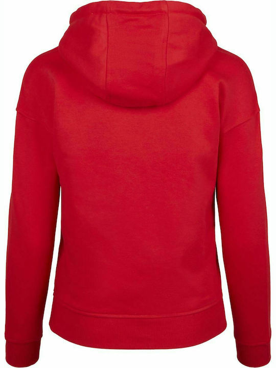 Damen Sweatshirt Kapuzen Fired Red