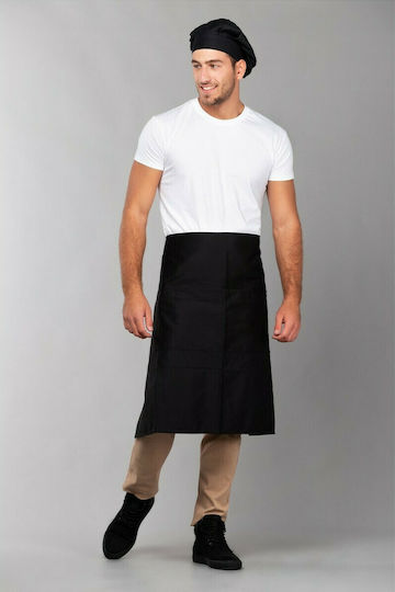 Top Garment Ποδιά Σερβιτόρου Μέσης Black