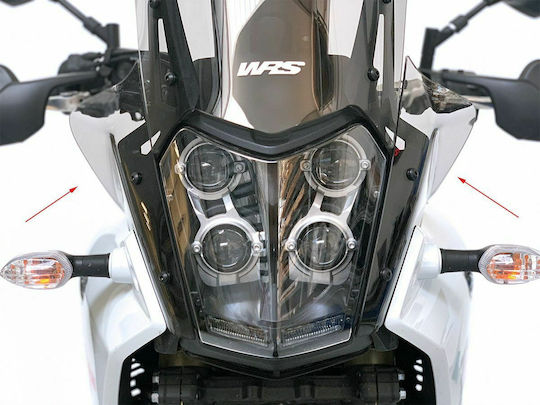 Затъмнен визьор Мотоциклет Προστατευτικά Flaps за Yamaha Десетеро 700 2019-2021 YA018F
