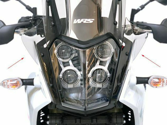 Прозрачна козирка Мотоциклет Протекторни Flaps за Yamaha Десетеро 700 2019-2021 YA018T