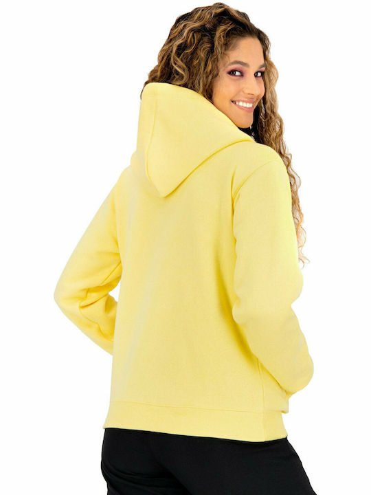 Champion Women's Hooded Sweatshirt Yellow