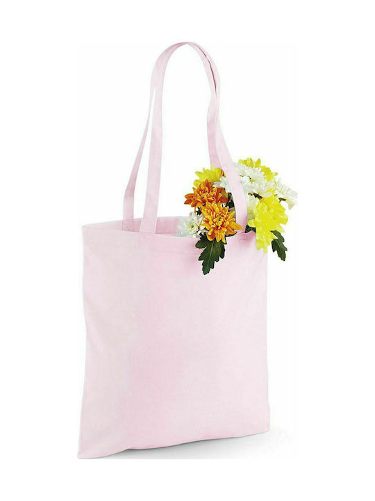 Westford Mill W101 Cotton Shopping Bag Pastel Pink