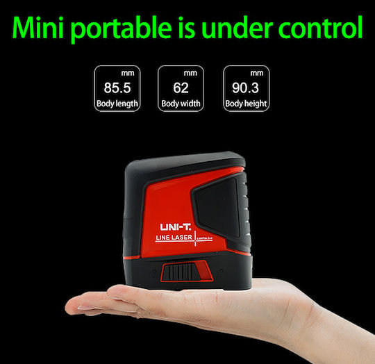 Uni-T Linear Self-leveling Linear Laser Level Green Beam 1.5V with Working Range 10m