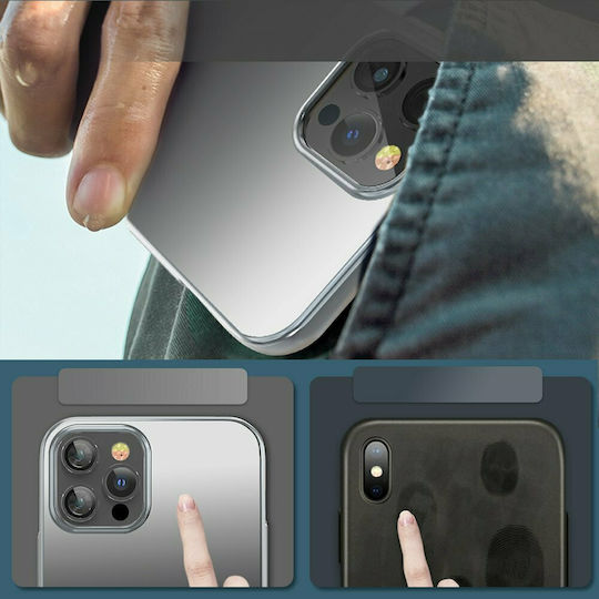 Kingxbar Aurora Series Hard Back Cover Plastic 1.5mm Silver/Black (iPhone 12 Pro Max)