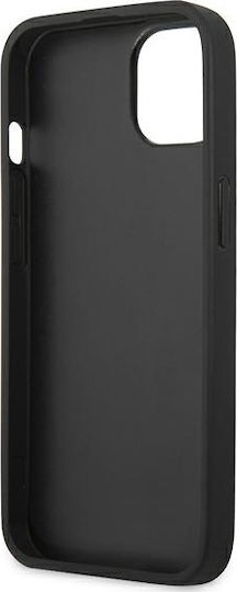 Karl Lagerfeld Ikonik Karl`s Head Metal Back Cover Synthetic Leather / Plastic Indigo / Blue (iPhone 13 mini)