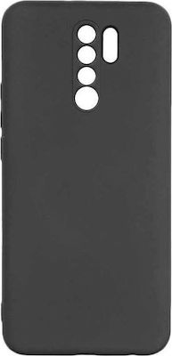 Sonique Liquid Back Cover Silicone Black (Redmi 9)