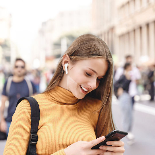 Ugreen HiTune T2 Ohrstöpsel Bluetooth-Freisprecheinrichtung Kopfhörer mit Schweißresistenz und Ladeetui Weiß