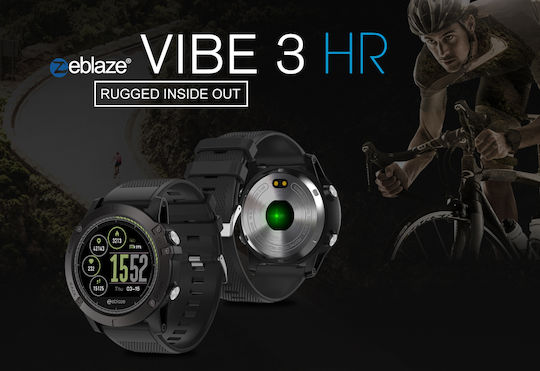 Zeblaze Vibe 3 HR Smartwatch με Παλμογράφο (Μαύρο)