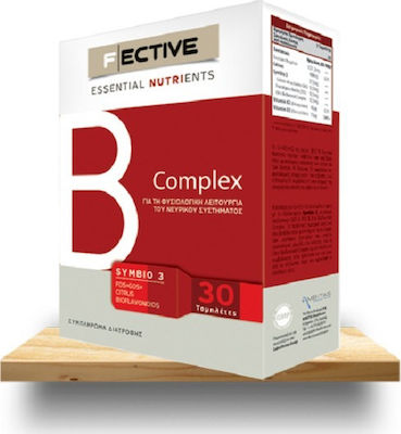 Fective B Complex Vitamin for Energy, Immune System Boost & Hair 30 tabs