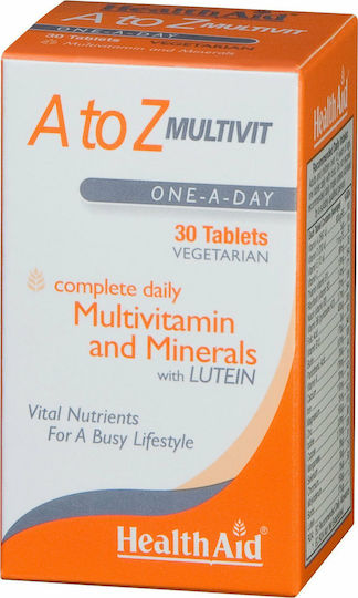 Health Aid A To Z Multivit Мултивитамин за Енергия 30 x 1 таблетки