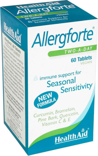 Health Aid Allergforte Two a Day Multivitamin for Energy & Immune System Boost 60 x 1 capsules 60pcs