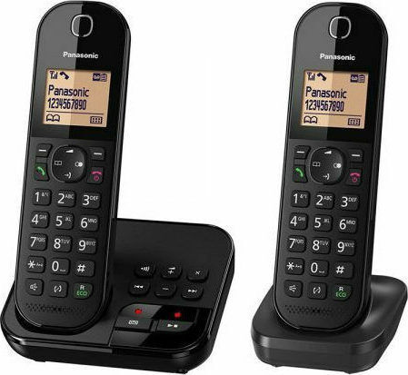 Panasonic KX-TGC422 Cordless Phone (2-Pack) Black