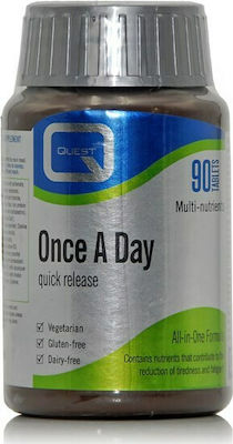 Quest Once A Day Quick Release Vitamin All In One for Energy & Immune System Boost 90 tabs