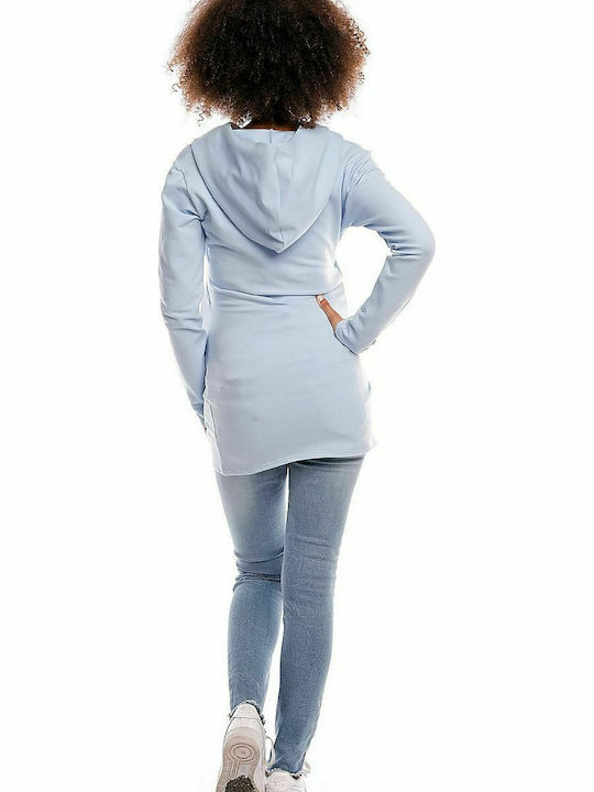 PeeKaBoo 1473 Maternity Sweatshirt Light Blue