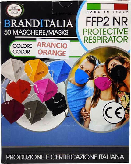 Brand Italia BR150-20 Mască de protecție FFP2 Portocaliu 10buc
