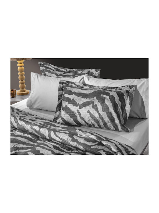 Guy Laroche Duvet Cover Cotton Queen 225x245 Tribal Anthracite