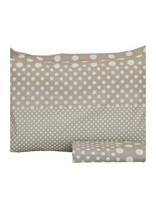 Anna Riska Bettbezug Baumwolle Einzelbett 160x240 Mix & Match 56 Beige