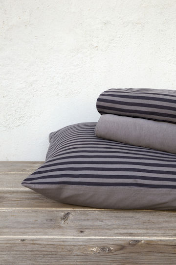 Nima Duvet Cover Set Cotton Single with Pillowcase 160x240 Suave Dark Gray