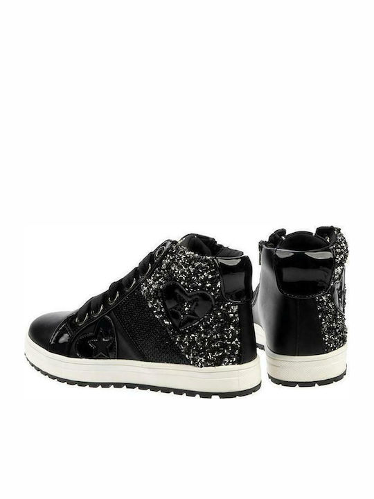 7555164 Παιδικά Sneakers High Μαύρα
