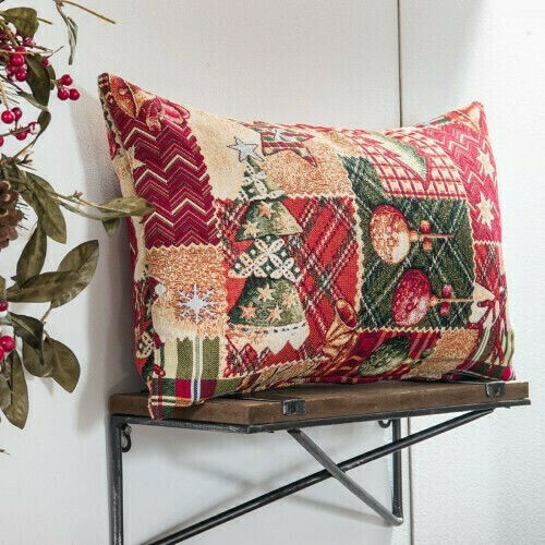 Teoran Weihnachtsdekoratives Kissen Tinsel Platz 45x45cm Teoran Weihnachtsdekoratives Kissen Tinsel Platz 45x45cm