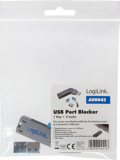 LogiLink Port Blocker 4τμχ AU0043