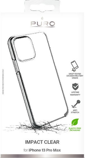 Puro Impact Back Cover Plastic / Silicon Transparent (iPhone 13 Pro Max)