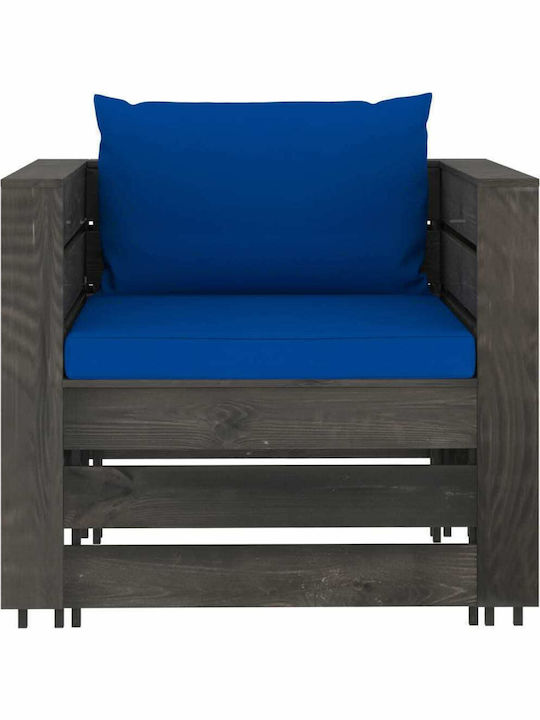 Garden & Outdoor Furniture Sets Living Room Set Pieces 2 Gray with Pillows