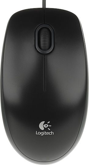 Logitech B100 Ενσύρματο Ποντίκι Μαύρο