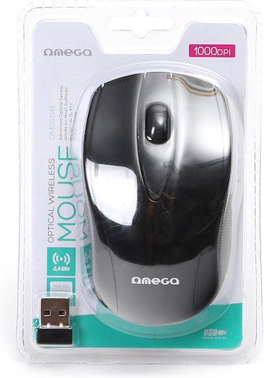 Omega 419 Wireless Ασύρματο Ποντίκι Μαύρο