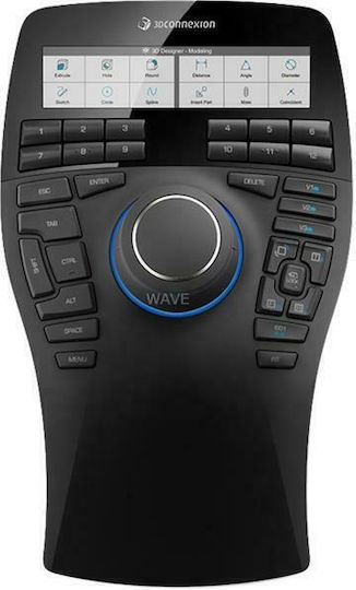 3D Connexion SpaceMouse Enterprise Verkabelt Ergonomisch Maus Schwarz