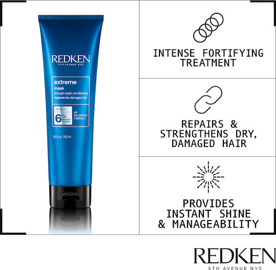 Redken Extreme Hair Strengthening Hair Mask for Strengthening with Keratin 250ml
